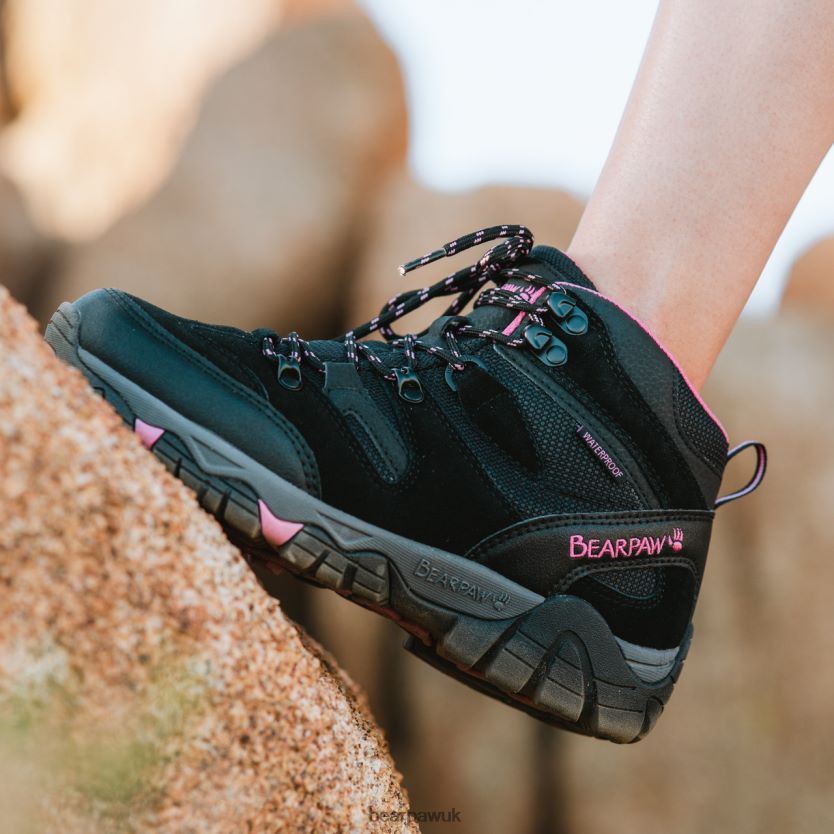 Hikers UK BEARPAW Women Corsica Black/Fuschia 44J6340