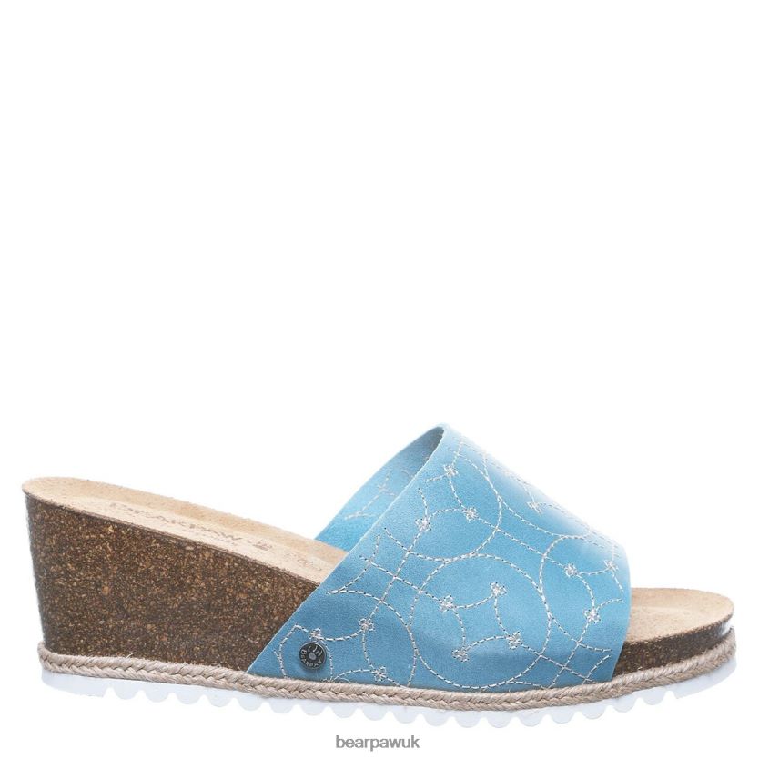 Sandals UK BEARPAW Women Evian Blue 44J6495