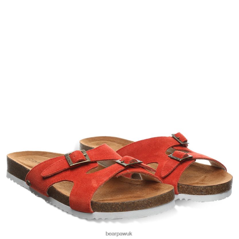 Sandals UK BEARPAW Women Jaycee Red Alert 44J6468