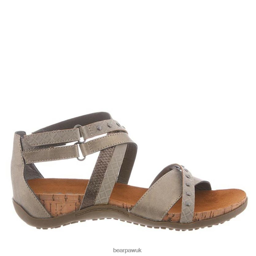 Sandals UK BEARPAW Women Julianna Pewter 44J6403