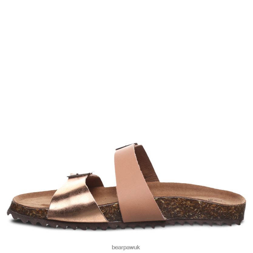 Sandals UK BEARPAW Women Julieta II Luggage/Rose Gold 44J6370