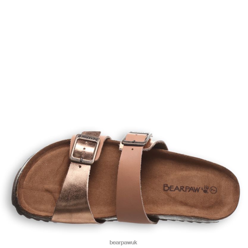 Sandals UK BEARPAW Women Julieta II Luggage/Rose Gold 44J6370