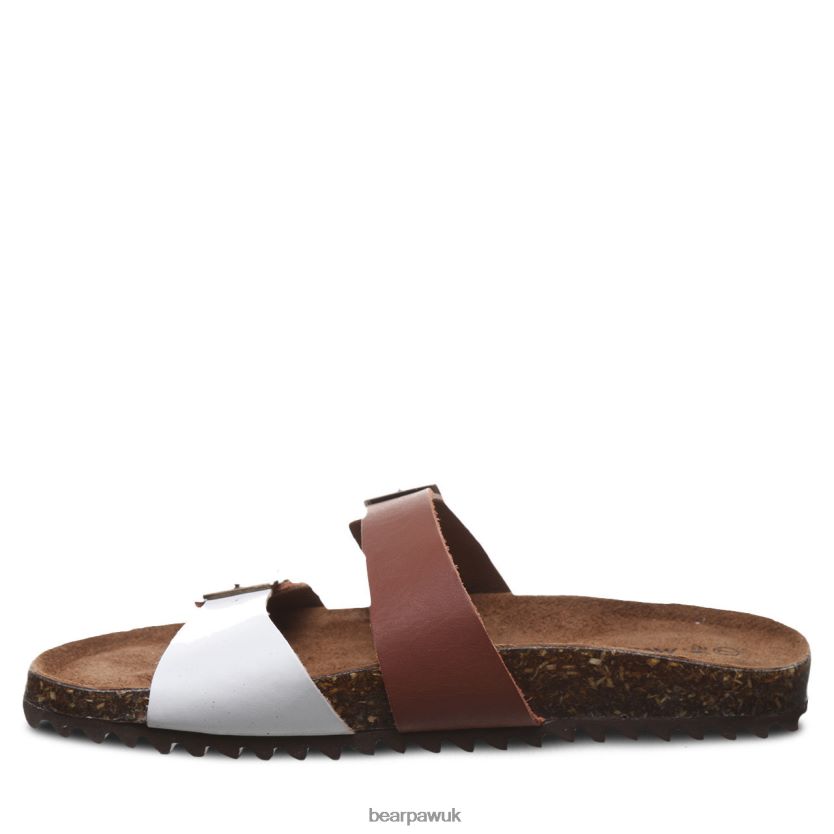 Sandals UK BEARPAW Women Julieta II Saddle/White 44J6371