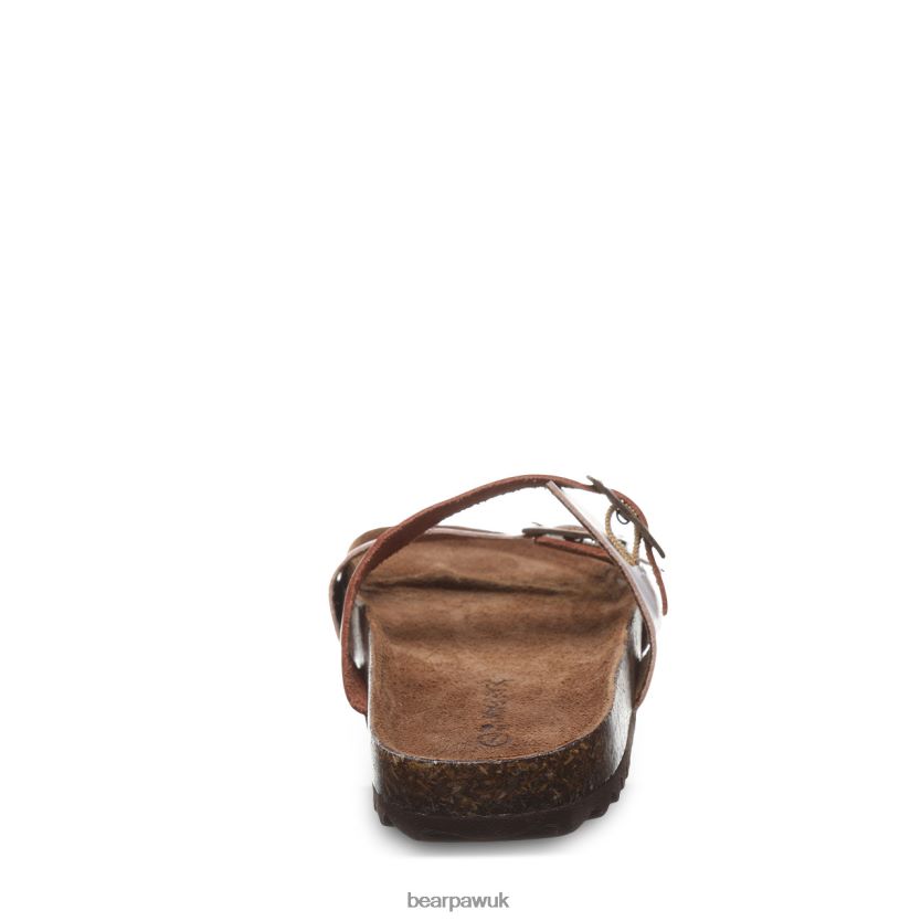 Sandals UK BEARPAW Women Julieta II Saddle/White 44J6371