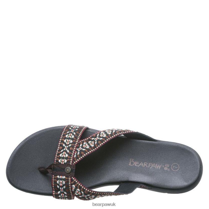 Sandals UK BEARPAW Women Juniper Chocolate 44J6496
