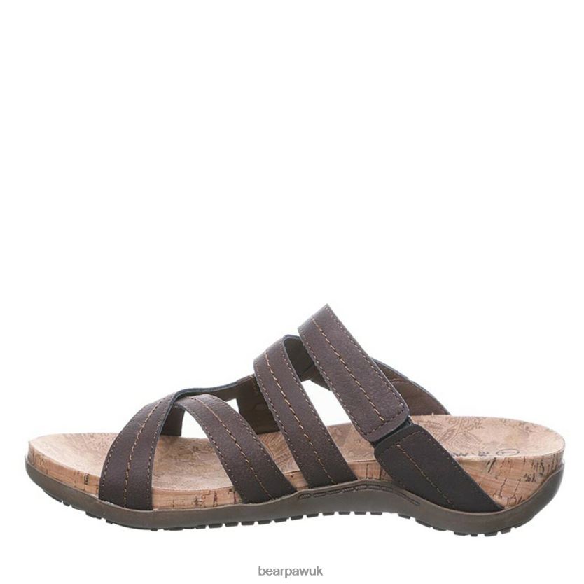 Sandals UK BEARPAW Women Kai Wide Dark Brown 44J6412