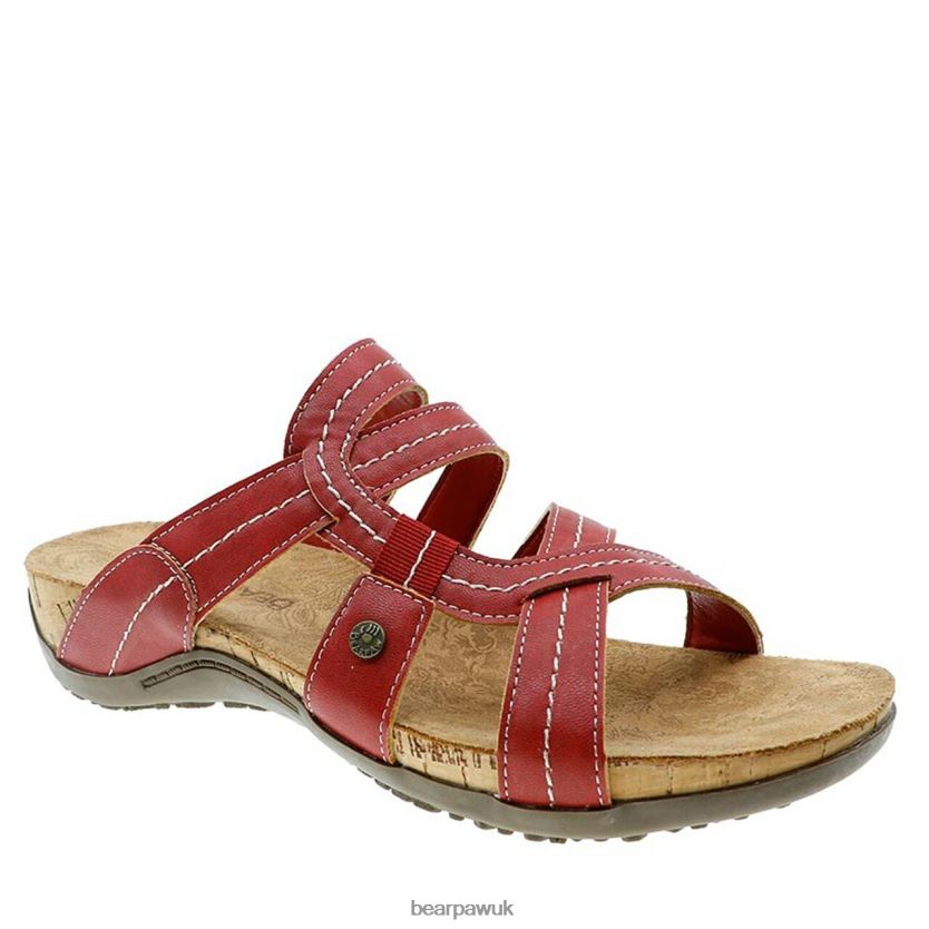 Sandals UK BEARPAW Women Kai Wide Red 44J6411