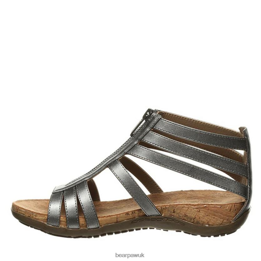 Sandals UK BEARPAW Women Layla Wide Gunmetal 44J6436