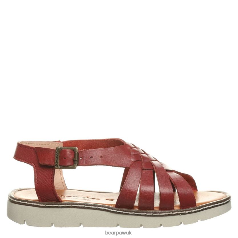 Sandals UK BEARPAW Women Leah Red 44J6487