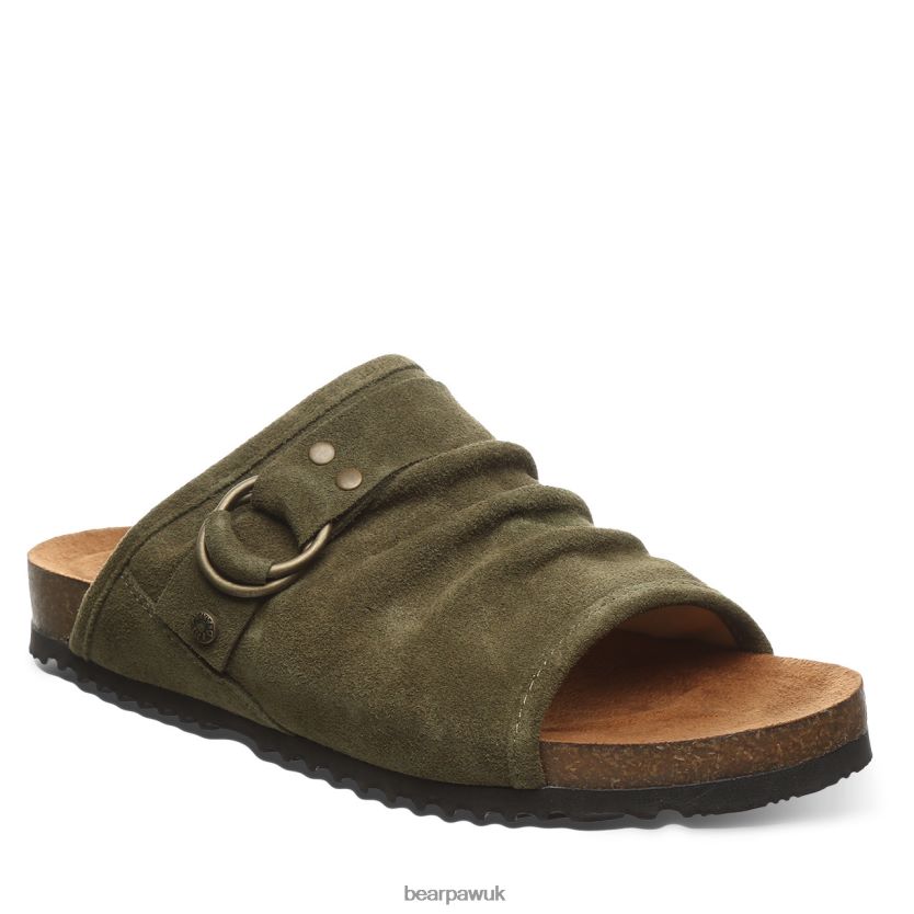 Sandals UK BEARPAW Women Lillie Dark Olive 44J6464