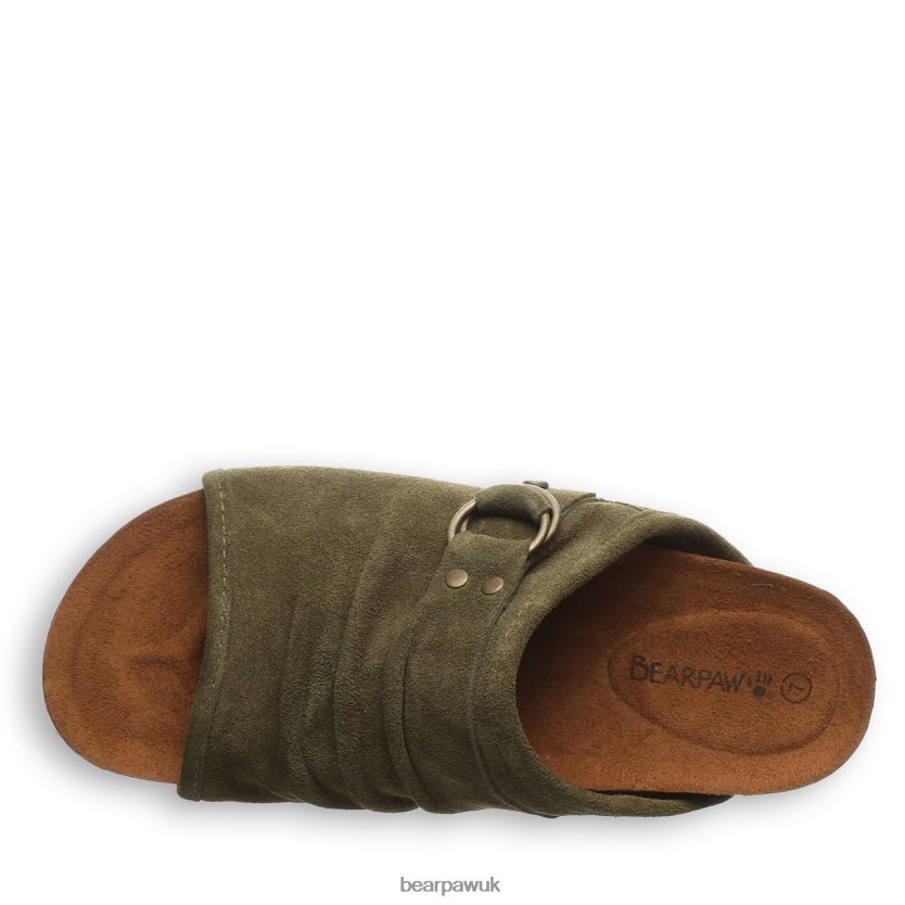 Sandals UK BEARPAW Women Lillie Dark Olive 44J6464