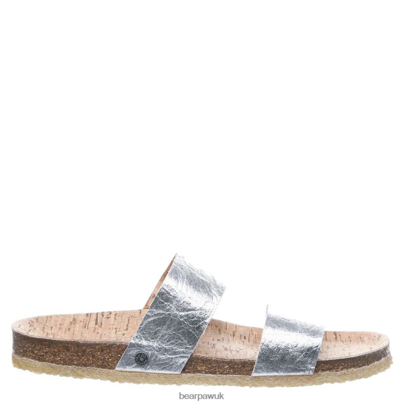 Sandals UK BEARPAW Women Lilo Silver 44J6502