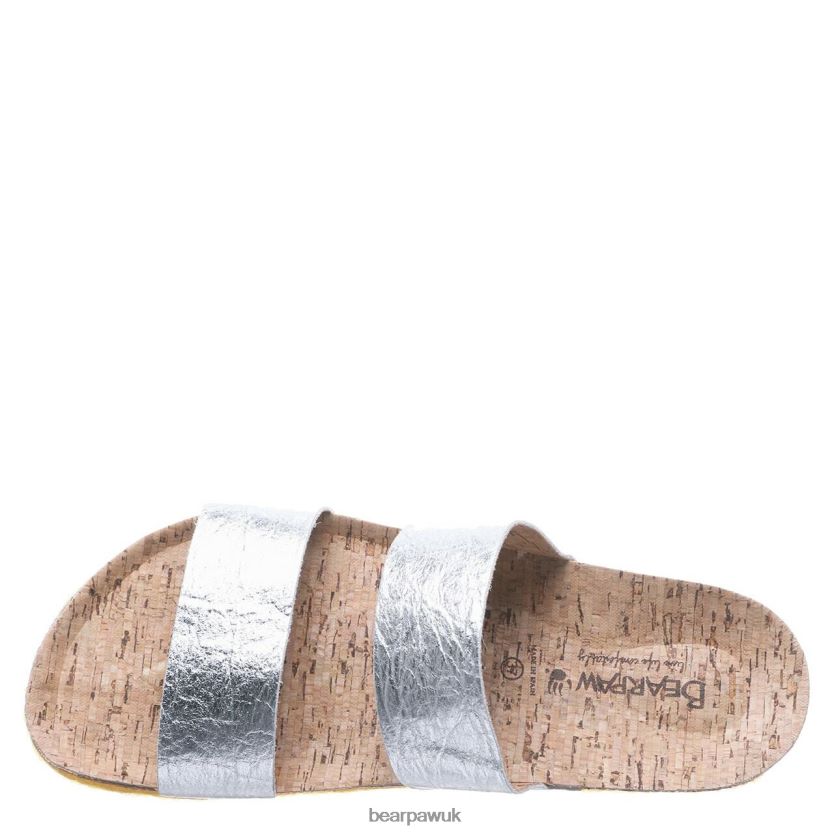 Sandals UK BEARPAW Women Lilo Silver 44J6502