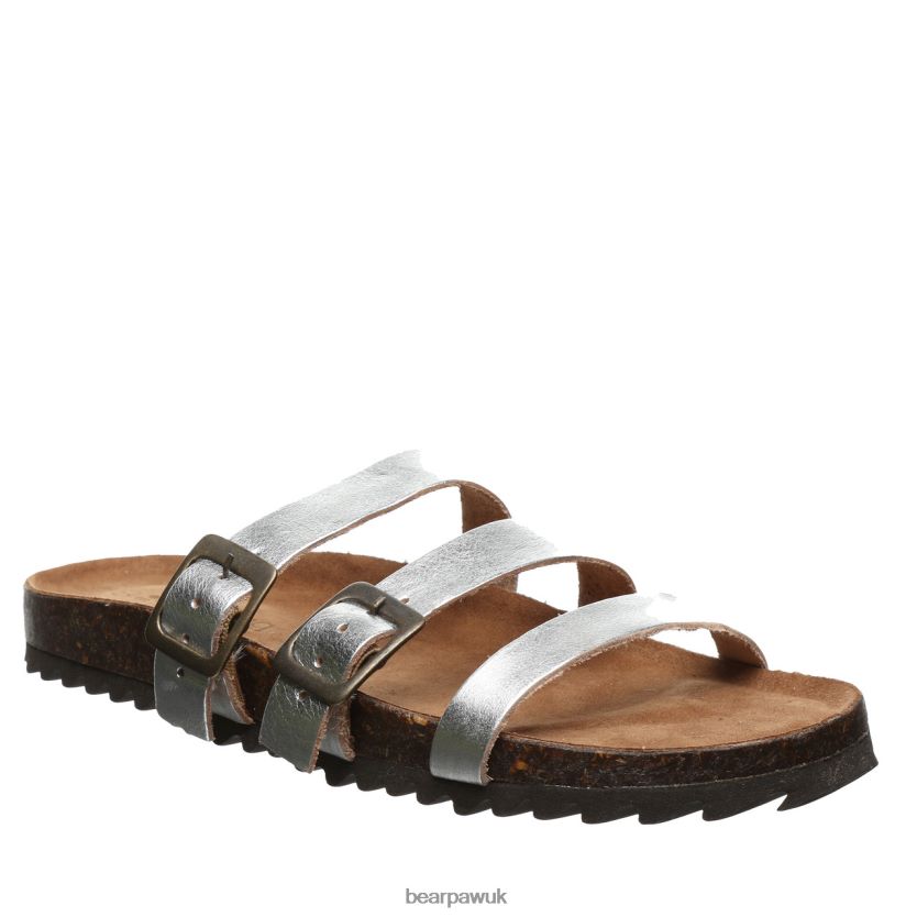 Sandals UK BEARPAW Women Mercedes Silver 44J6453
