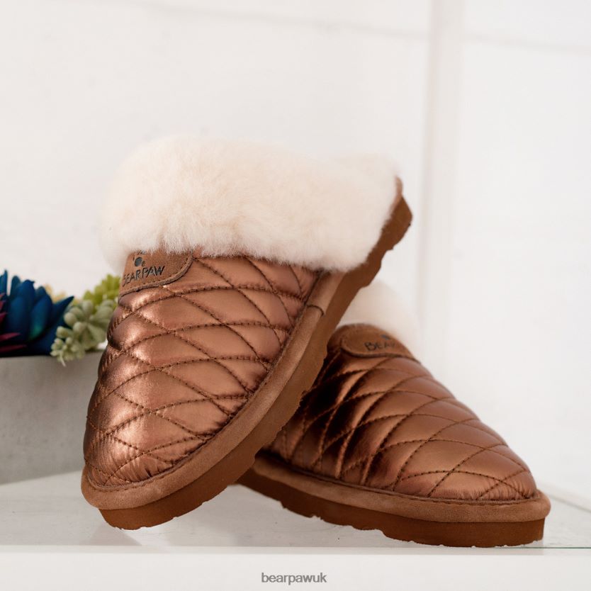 Slippers UK BEARPAW Women Effie Bronze 44J6302