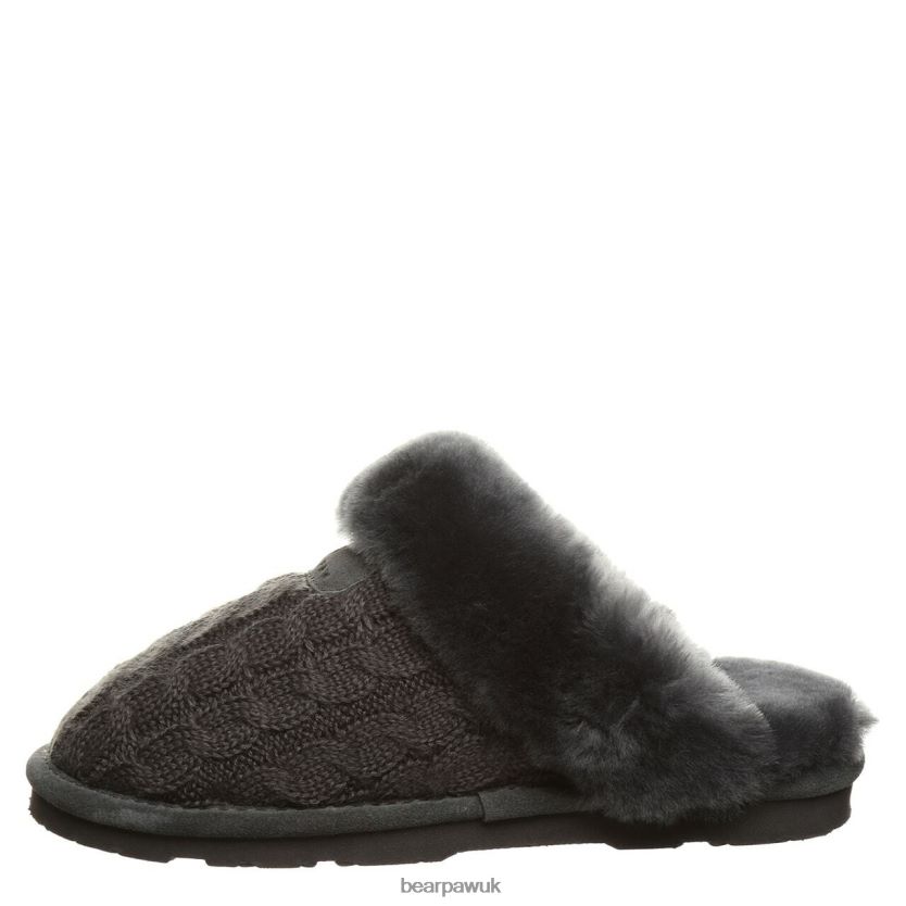 Slippers UK BEARPAW Women Effie Charcoal 44J6292