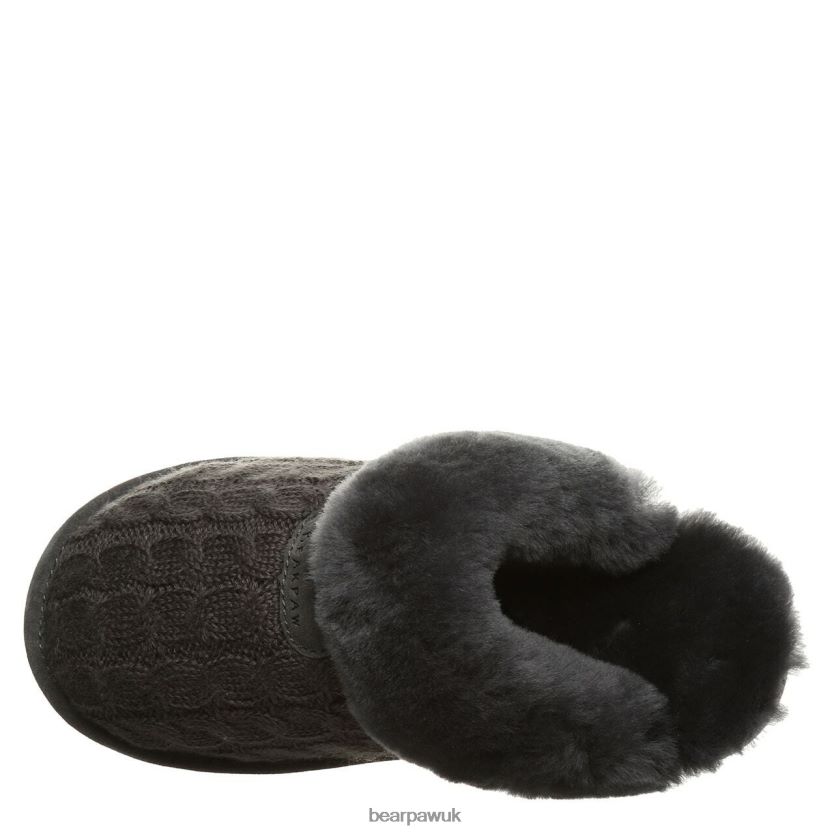 Slippers UK BEARPAW Women Effie Charcoal 44J6292
