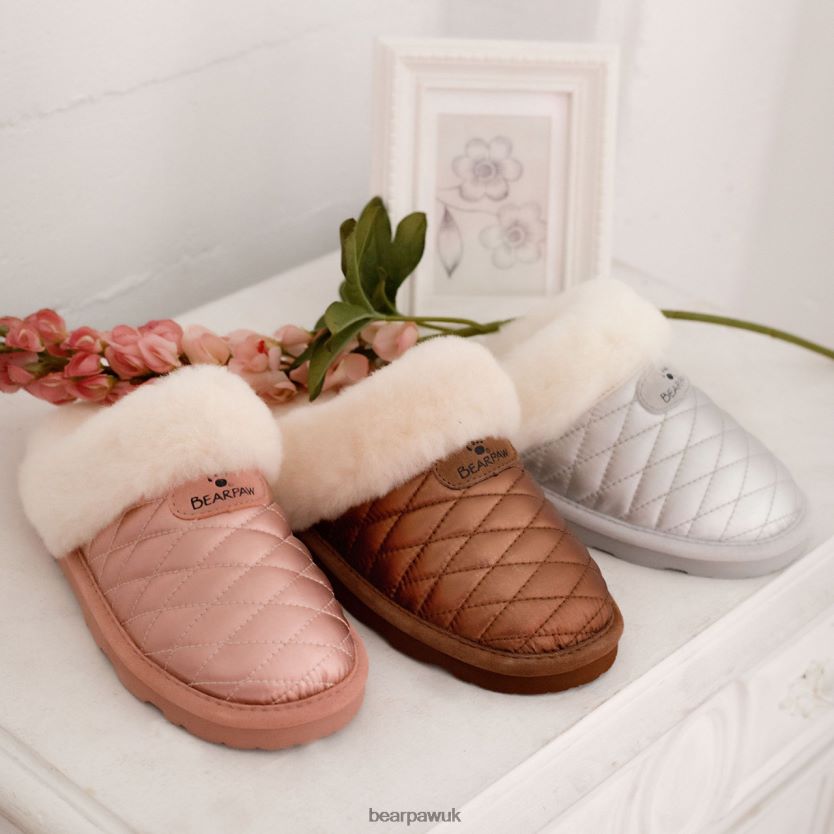 Slippers UK BEARPAW Women Effie Silver 44J6303