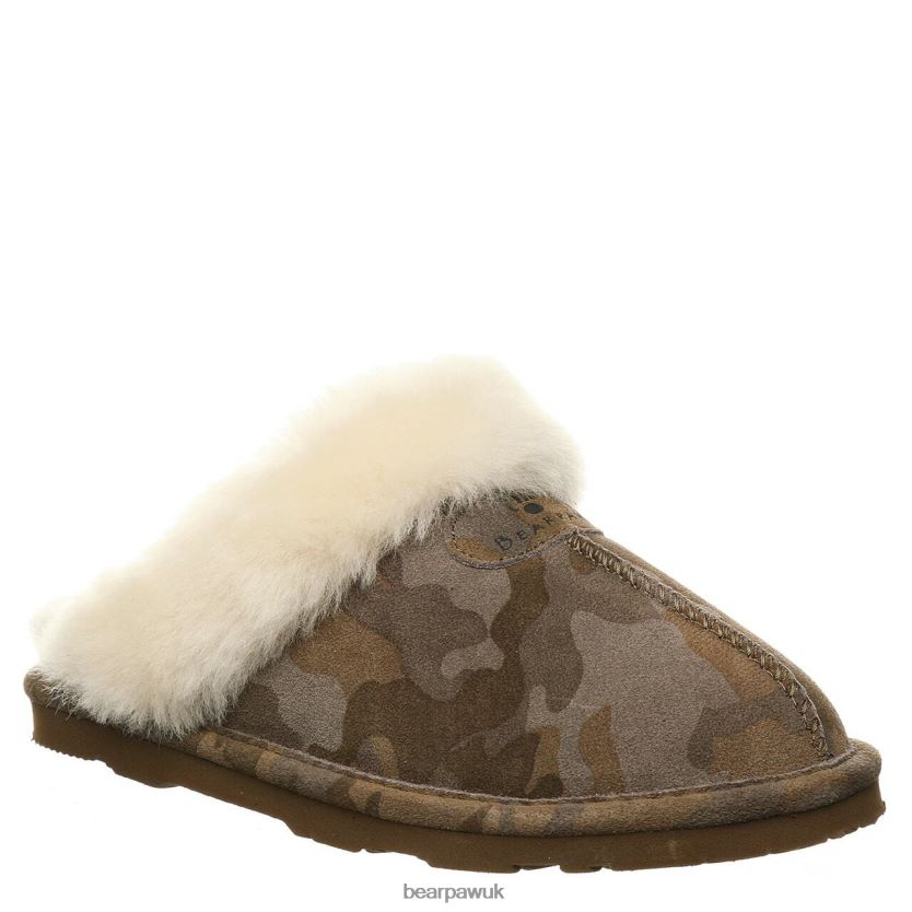 Slippers UK BEARPAW Women Loki Exotic Earth Camo 44J6316