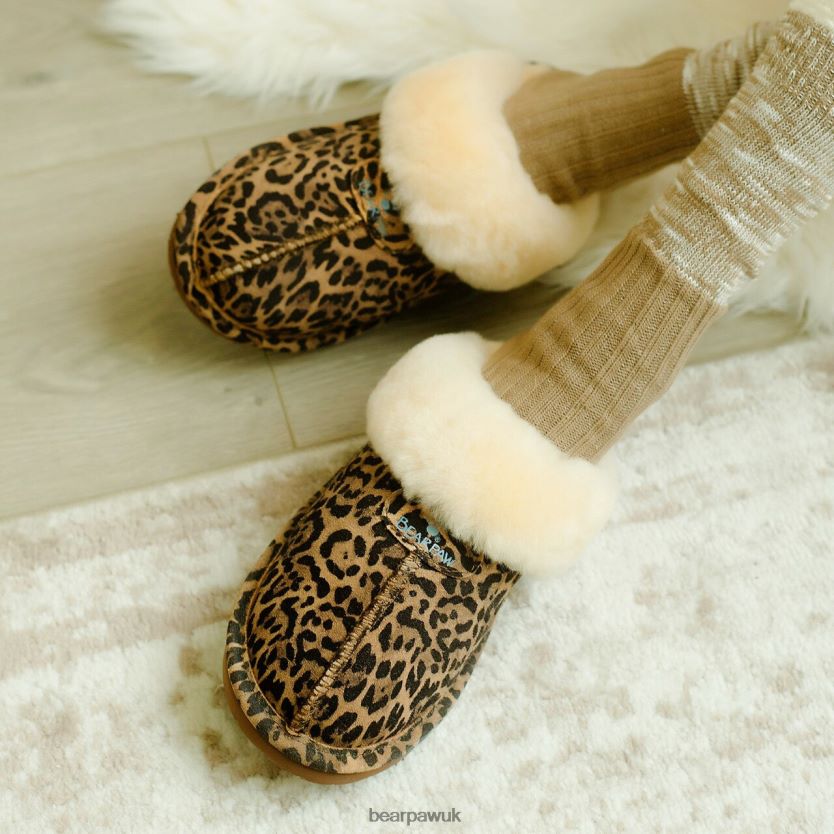 Slippers UK BEARPAW Women Loki Exotic Leopard 44J6275