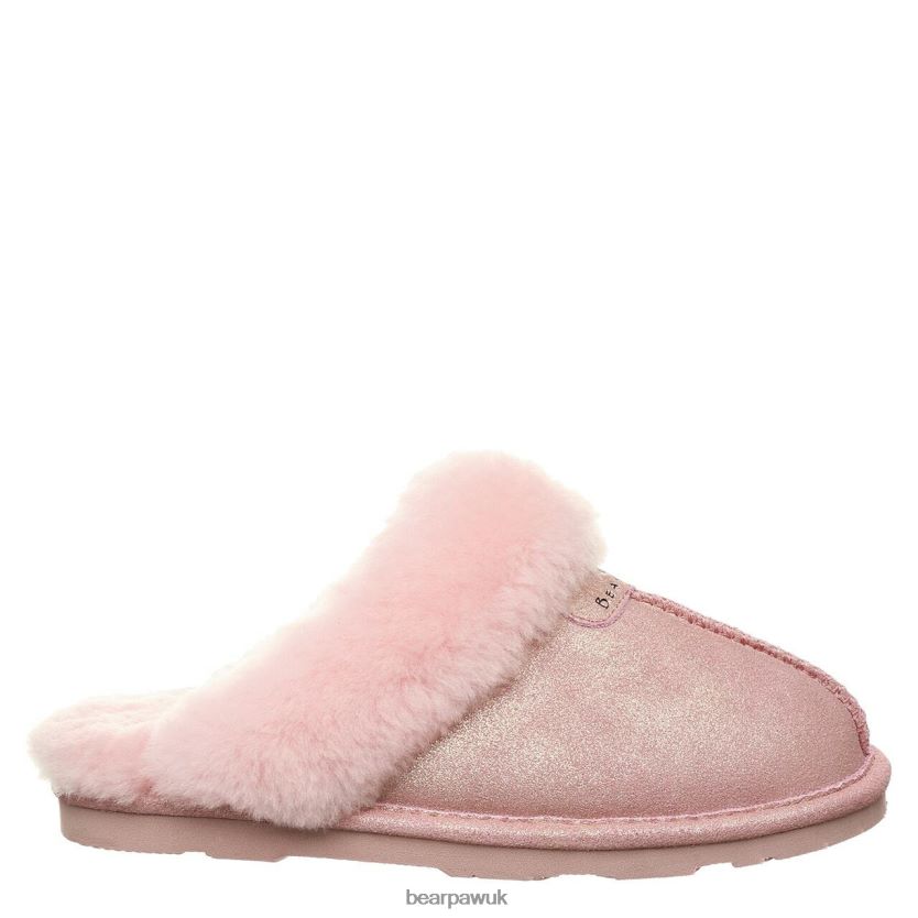 Slippers UK BEARPAW Women Loki Exotic Pink Glitter 44J6315
