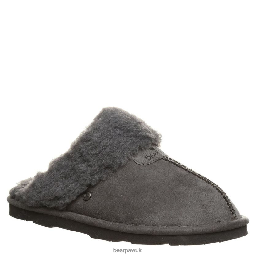 Slippers UK BEARPAW Women Loki Vegan Charcoal 44J6286