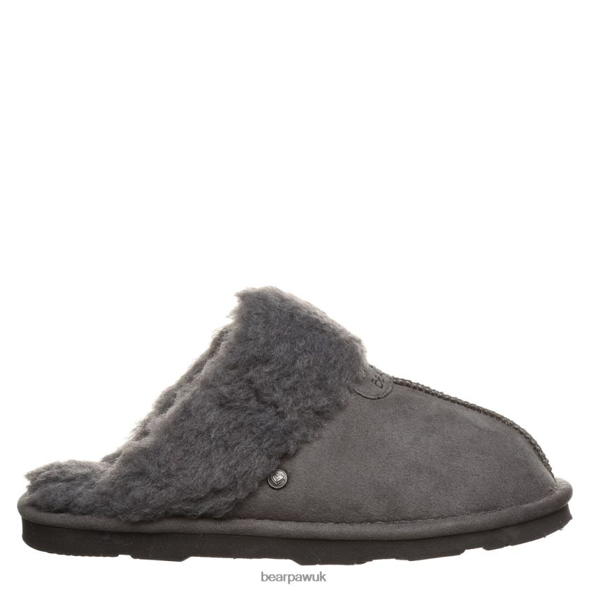 Slippers UK BEARPAW Women Loki Vegan Charcoal 44J6286