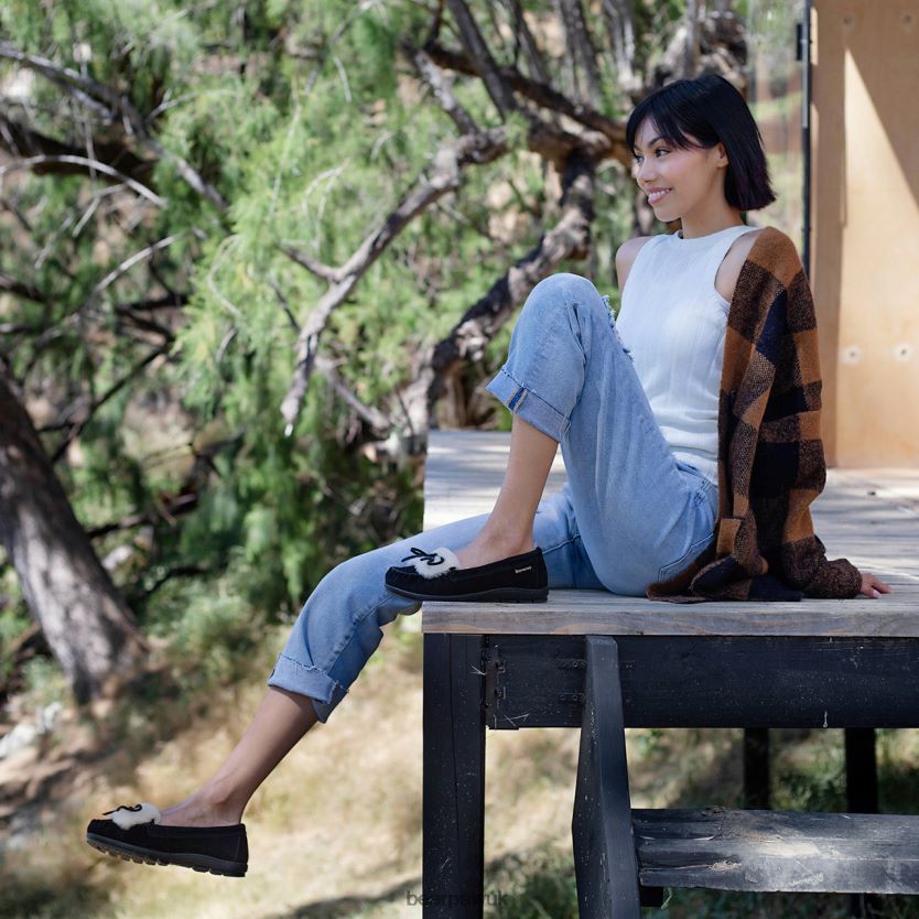 Slippers UK BEARPAW Women Paris Black 44J6264