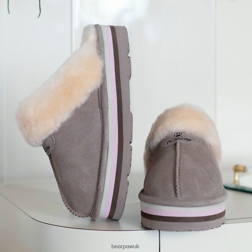 Slippers UK BEARPAW Women Retro Loki Stone 44J6308